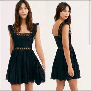 Free People Verona Dress Black
